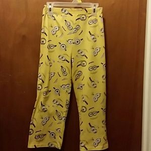 Boys Minions flannel pajama pants size 7